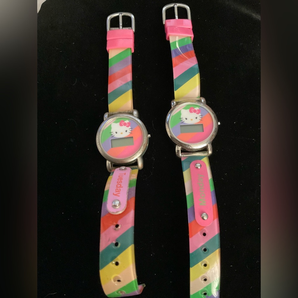 TWO DIGITAL HELLO KITTY WATCHES